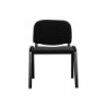 Silla confidente q-connect apilable tapizada sin ruedas 910mm alto 460mm largo 440mm profundidad negro