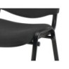 Silla confidente q-connect apilable tapizada sin ruedas 910mm alto 460mm largo 440mm profundidad negro