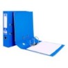 Archivador de palanca liderpapel a4 documenta forrado pvc con rado lomo 75mm azul compresor metalico