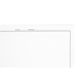 Bloc dibujo liderpapel lineal espiral 230x325mm 20 hojas 130gr/m2 con recuadro 2 taladros perforado