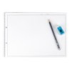 Bloc dibujo liderpapel lineal espiral 230x325mm 20 hojas 130gr/m2 con recuadro 2 taladros perforado