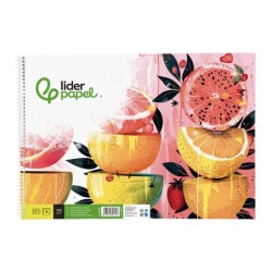 Bloc dibujo liderpapel artistico espiral 460x325mm 20 hojas 130gr/m2 sin recambio perforado