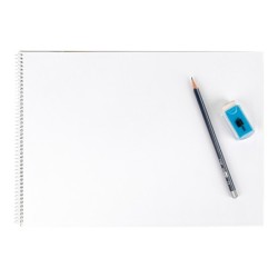 Bloc dibujo liderpapel artistico espiral 460x325mm 20 hojas 130gr/m2 sin recambio perforado