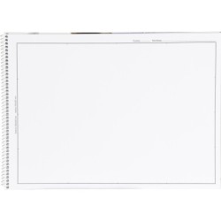 Bloc dibujo liderpapel lineal arquitectura 230x325 mm 20 hojas 130g/m2 con recuadro perforado