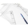 Bloc dibujo liderpapel lineal arquitectura 230x325 mm 20 hojas 130g/m2 con recuadro perforado