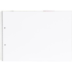Bloc dibujo liderpapel artistico espiral 230x325mm 20 hojas 130g/m2 sin recuadro 2 taladros perforado