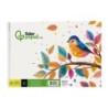 Bloc dibujo liderpapel escolar espiral 230x325mm 20 hojas 90 gr/m2 sin recuadro