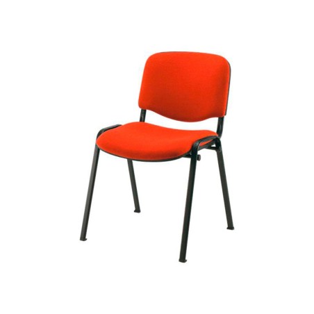 Silla confidente q-connect apilable tapizada sin ruedas 910mm alto 460mm largo 440mm profundidad rojo