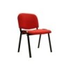 Silla confidente q-connect apilable tapizada sin ruedas 910mm alto 460mm largo 440mm profundidad rojo