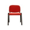 Silla confidente q-connect apilable tapizada sin ruedas 910mm alto 460mm largo 440mm profundidad rojo