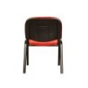 Silla confidente q-connect apilable tapizada sin ruedas 910mm alto 460mm largo 440mm profundidad rojo