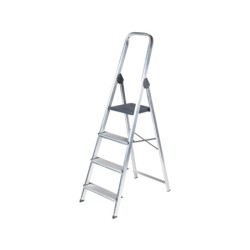 Escalera q-connect de aluminio 4 peldaños 860x462x1470 mm peso maximo 150 kg en-131