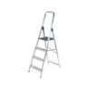Escalera q-connect de aluminio 4 peldaños 860x462x1470 mm peso maximo 150 kg en-131