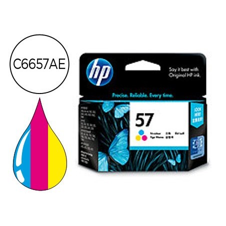 Ink-jet hp dj450 5150 5550 560 0 5650 5152 7150 5800 5850 9650 9670 9680 9680sp photosmarrt100 n.57 tricolor 17ml.