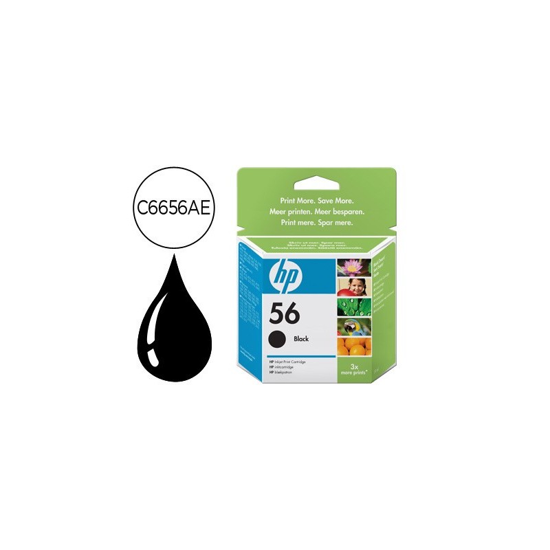 Ink-jet hp n.56 negro dj 450 5550 5152 5500 5600 5650 5800 5850 9650 9670 9680 ps serie 7000 7260 psc1110 1310 1315