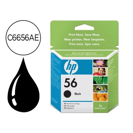 Ink-jet hp n.56 negro dj 450 5550 5152 5500 5600 5650 5800 5850 9650 9670 9680 ps serie 7000 7260 psc1110 1310 1315