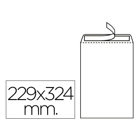 Sobre liderpapel bolsa n.8 blanco din 229x324 mm tira de silicona caja de 250 unidades
