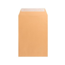 Sobre liderpapel bolsa n.6 kraft cuarto prolongado 184x261mm tira de silicona caja de 250 unidades