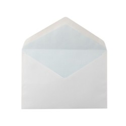 Sobre liderpapel n.10 blanco oficio prolongado 145x200mm engomado solapa de pico caja de 500 unidades