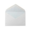 Sobre liderpapel n.10 blanco oficio prolongado 145x200mm engomado solapa de pico caja de 500 unidades