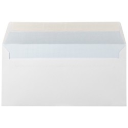 Sobre liderpapel n.5 blanco americano 115x225mm tira de silicona open system caja de 500 unidades
