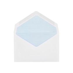 Sobre liderpapel n.1 blanco minimo normalizado 90x140mm engomado solapa de pico caja de 500 unidades