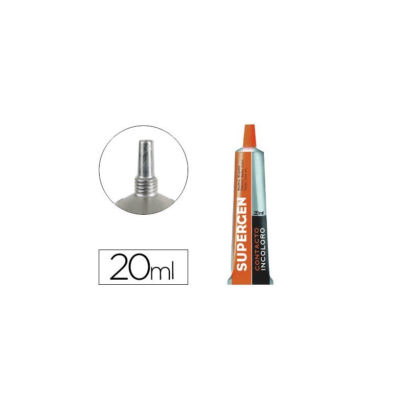 Pegamento supergen contacto incoloro 20 ml unidad