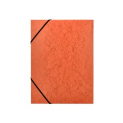 Carpeta q-connect gomas kf02170 carton simil-prespan solapas 320x243 mm naranja