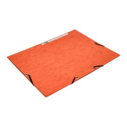 Carpeta q-connect gomas kf02170 carton simil-prespan solapas 320x243 mm naranja