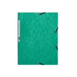 Carpeta q-connect gomas kf02168 carton simil-prespan solapas 320x243 mm verde