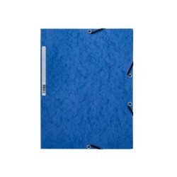 Carpeta q-connect gomas kf02167 carton simil-prespan solapas 320x243 mm azul
