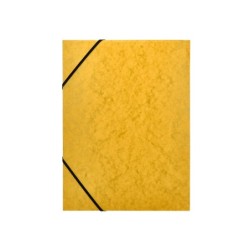 Carpeta q-connect gomas kf02166 carton simil-prespan solapas 320x243 mm amarilla