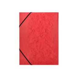 Carpeta q-connect gomas kf02165 carton simil-prespan solapas 320x243 mm roja