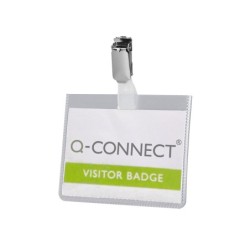 Identificador con pinza q-connect kf01562 60x90 mm cerrada