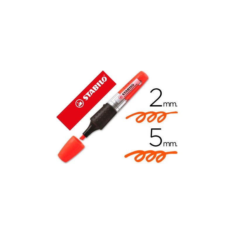 Rotulador stabilo boss luminator naranja tinta liquida