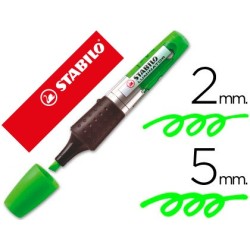 Rotulador stabilo boss luminator verde tinta liquida