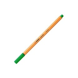 Rotulador stabilo punta de fib ra point 88 verde hoja punta fina 0,4mm