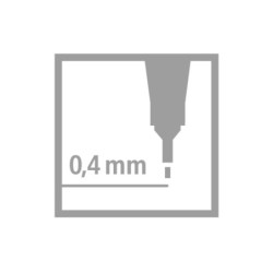 Rotulador stabilo punta de fib ra point 88 verde hoja punta fina 0,4mm