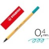 Rotulador stabilo punta de fib ra point 88 azul turquesa punta fina 0,4mm