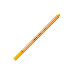 Rotulador stabilo punta de fib ra point 88 amarillo punta fina 0,4mm