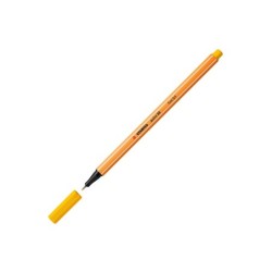 Rotulador stabilo punta de fib ra point 88 amarillo punta fina 0,4mm