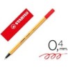 Rotulador stabilo punta de fib ra point 88 rojo punta fina 0,4mm