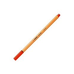 Rotulador stabilo punta de fib ra point 88 rojo punta fina 0,4mm