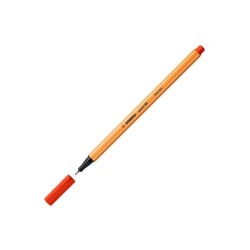 Rotulador stabilo punta de fib ra point 88 rojo punta fina 0,4mm