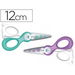 Tijera escolar maped kidi-cut 12 cm especial para infantil corta solo papel