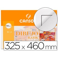 Papel dibujo basik din a3 32,5x 46 cm con recuadro minipack de 10 hojas