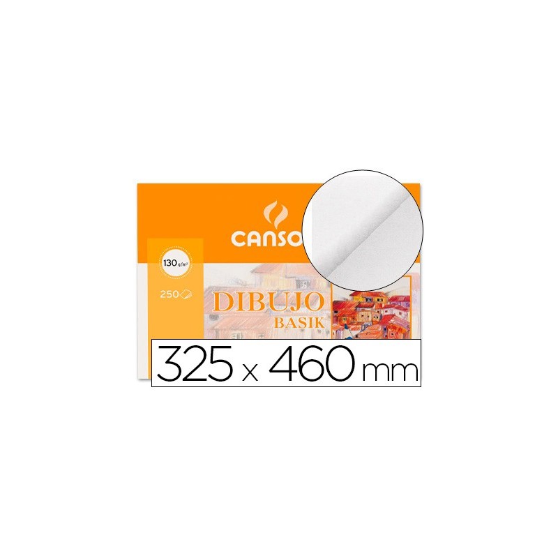 Papel dibujo basik din a3 32,5x46 cm sin recuadro minipack de 10 hojas