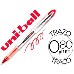 Rotulador uni-ball roller ub-200 vision rojo 0,8 mm -unidad
