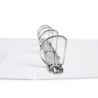 Carpeta canguro 4 anillas mixtas 55mm liderpapel a4 plastico blanca