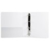 Carpeta canguro 4 anillas mixtas 40mm liderpapel a4 plastico blanca